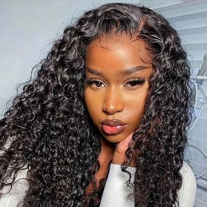 30” Water Wave Lace Front Wear & Go Glueless Lace Wigs For Women No Glue 4x6 HD